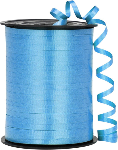 Black Ribbon - 500 Yard Crimped Curly Ribbon for Gift Wrapping, Balloons, Graduations, Halloween, Birthday Parties