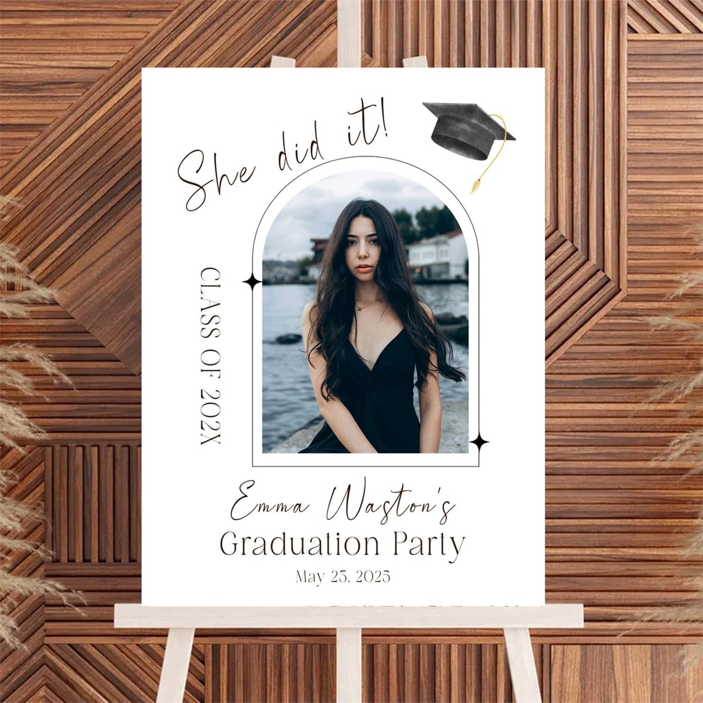 Personalized 2026 Graduation Party Welcome Sign, Minimalist Grads Decor, Class of 2026 Graduation Party Poster, Custom Graduation Party Sign, Congrats Grad Decorations Design 2