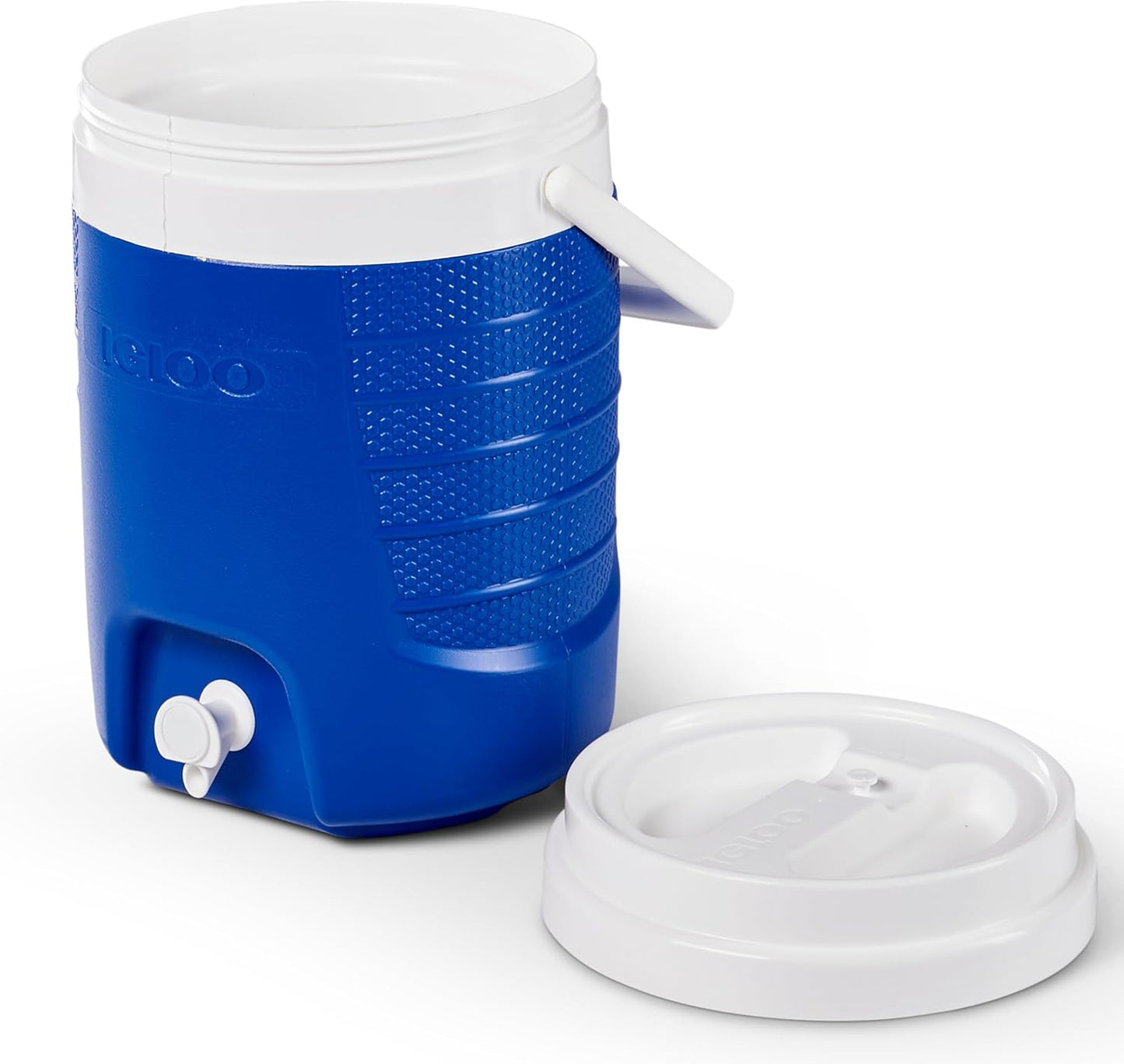 Igloo 5 Gallon Portable Sports Cooler Water Beverage Dispenser with Flat Seat Lid, Insulated Beverage Dispenser, Orange/White