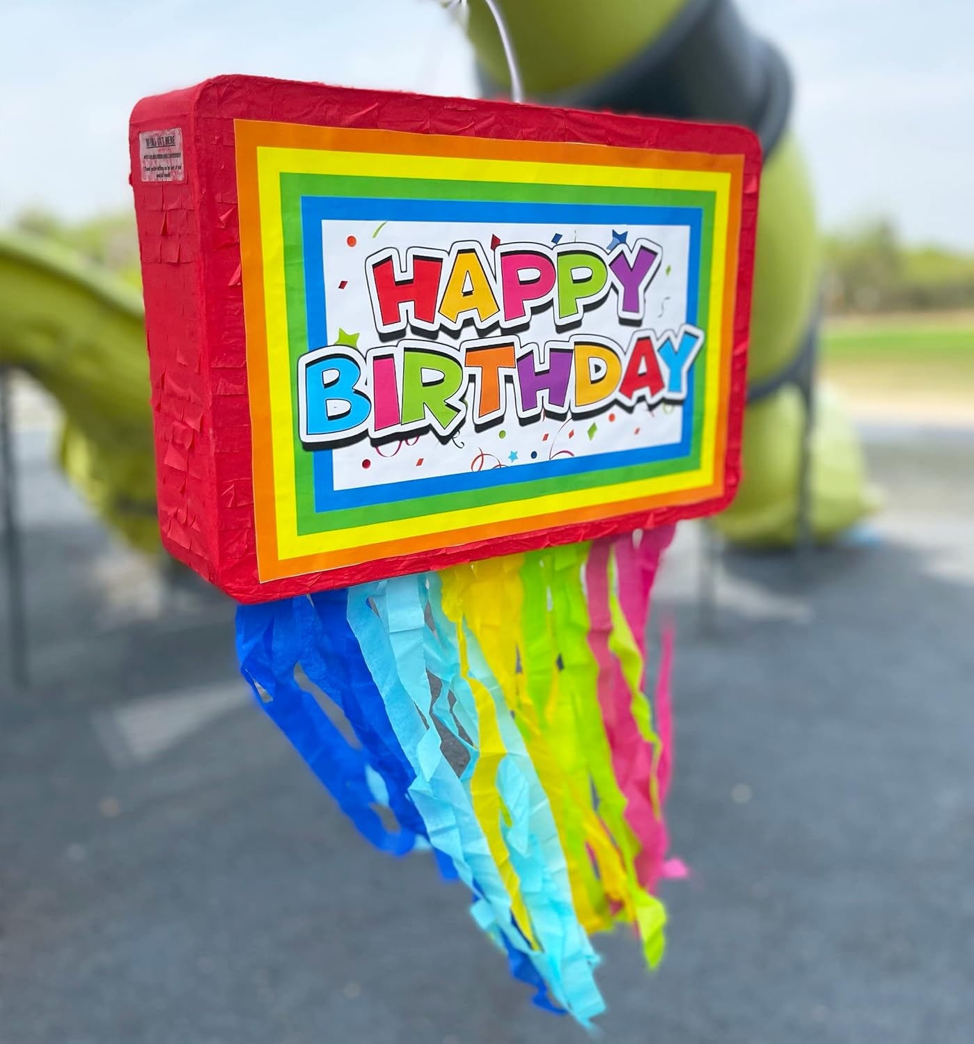 Jergrim Blue Monster Truck Piñata, Small 4 Piece Set, perfect for Kids Birthday Parties, Race Car Party Supplies fits piñata candy and party favors (17”X11”) Durable!