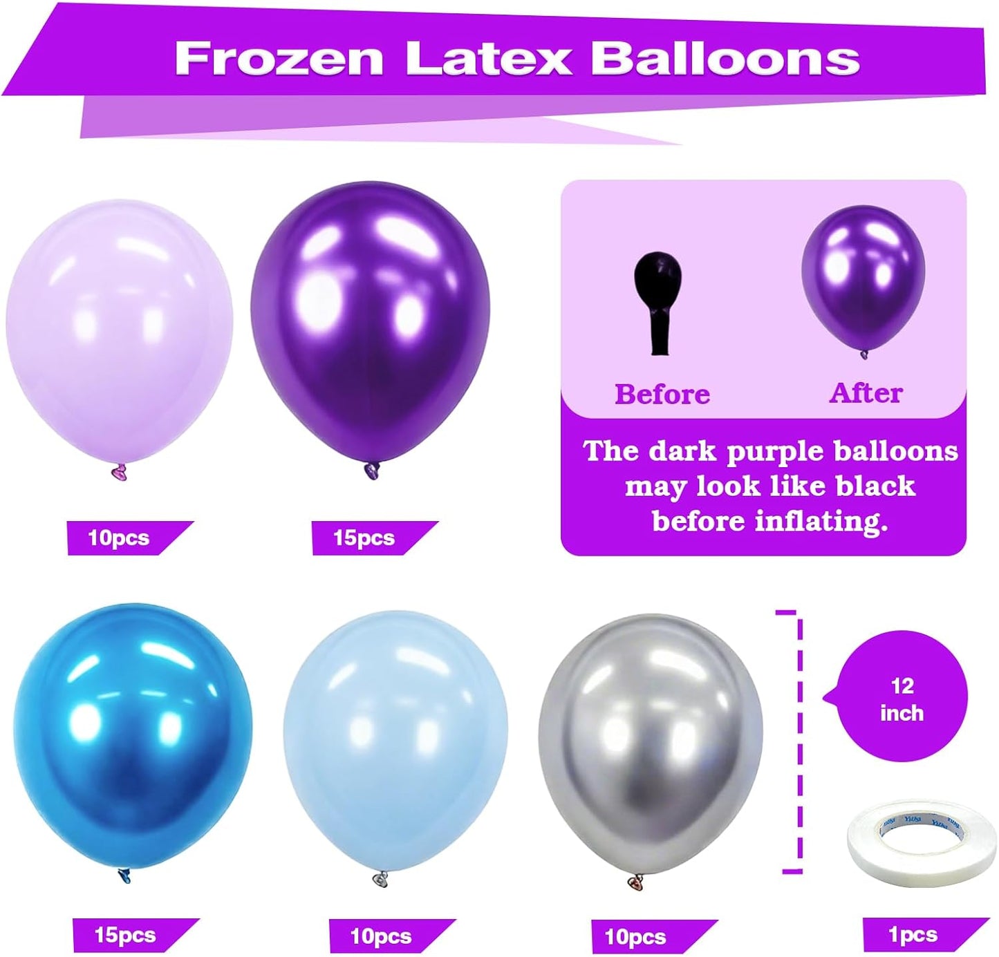 Bezente Pink Balloons Set,60pcs 12 inch Metallic Pearl Pink, Hot & Pastel Pink Latex Balloons Kit for Birthday,Wedding,Baby Shower,Princess Theme Party Decorations