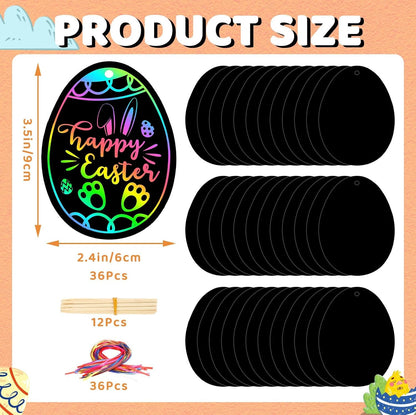 JULMELON 36 PCS Ocean Crafts, Rainbow Scratch Art Under The Sea Party Favors DIY Magic Color Summer Ocean Animals Scratch Cards for Summer Party Favors School Activities