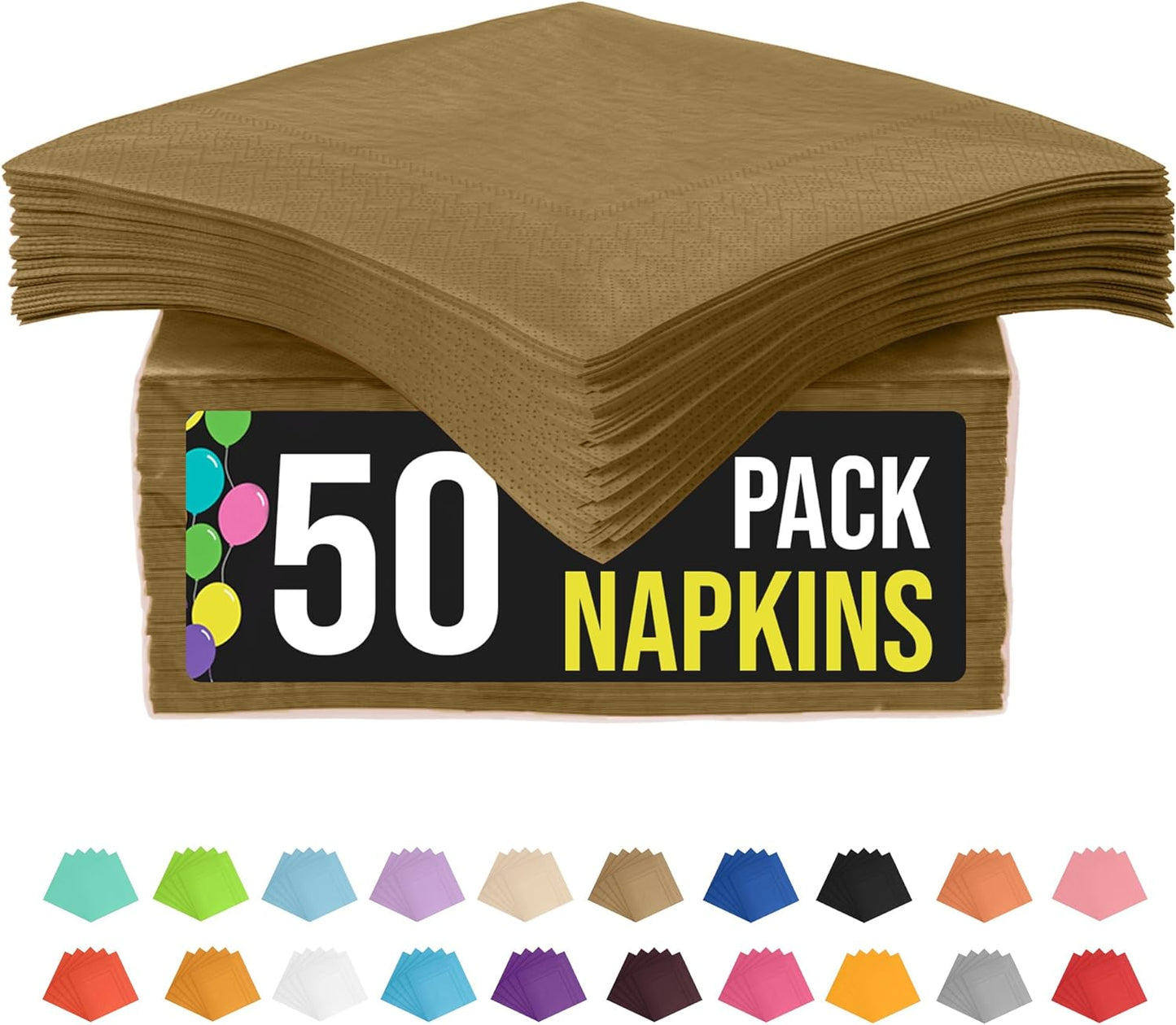 Party Solids Purple Paper Napkins Disposable Everyday 50 Pcs 2 Ply Purple Dinner Napkins Paper Everyday For Parties & Party Supplies