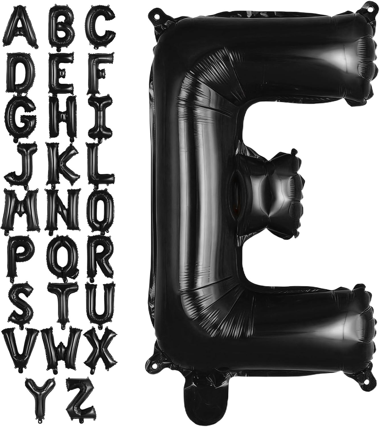 Black Letter A Balloons, 40 Inch Large Foil Letter Balloons, Custom Phrase Balloon for Birthday Party Wedding Anniversary Decoration (Black A)