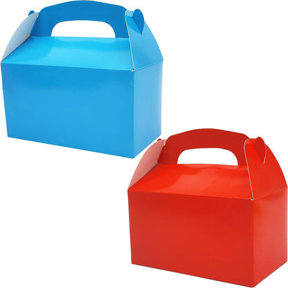 The Dreidel Company Gable Treat Boxes, Party Favors, 6.25" x 3.5" x 3.5" Inch Box, 25-Pack (Assorted)