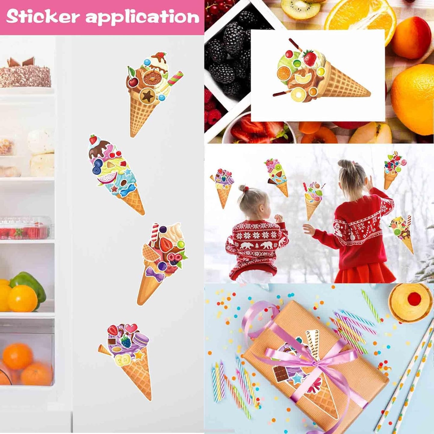 24 Sheets Make a Face Stickers for Kids Toddlers, Make Your Own Animal Mix and Match Sticker Sheets with Sea Animals Horses Dinosaurs Unicorns for Kids Crafts Party Favors Goodie Bags Stuffers