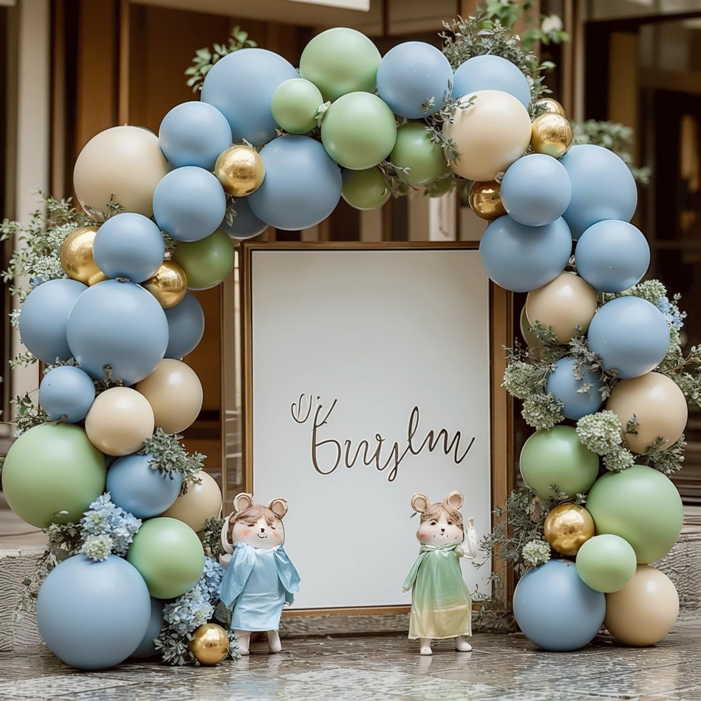 Pearl White Balloon Arch Kit,Double Stuffed Pastel White Cream Ivory Balloons Garland Kit Different Sizes 18/12/10/5 inch White Latex Balloon for Wedding Birthday Bridal Shower Party Decorations
