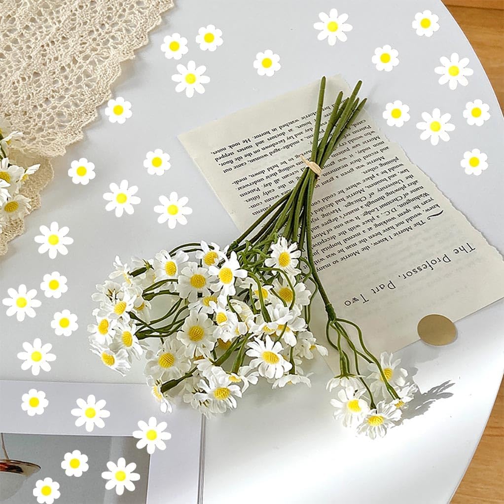 Daisy Confetti Flower Daisy Shape Table Scatters Confetti for Daisy Decorations Wedding Birthday Party Supplies Decorations Flower Party Sets