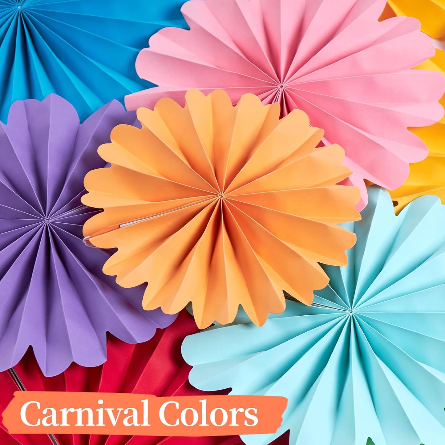 Easy Joy Paper Leaves Decorations for Wall Paper Fans Classroom Decoration Leaves Backdrop Decor Wall Decor,Set of 9