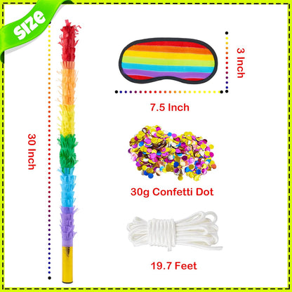 PCFING 30 Inch Piñata Stick Kit Blue Very Sturdy Will Not Break, Suitable for Boys Girls Adults Can Have Fun at Any Party