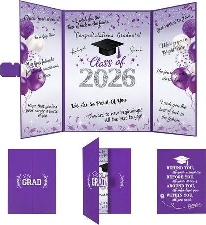 QIYANPAX Graduation Guest Book 2026, Blue and Gold Graduation Decorations Class of 2026, Graduation Signature Book, Congrats Grad Guest Book Alternative, Unique Graduation Gifts