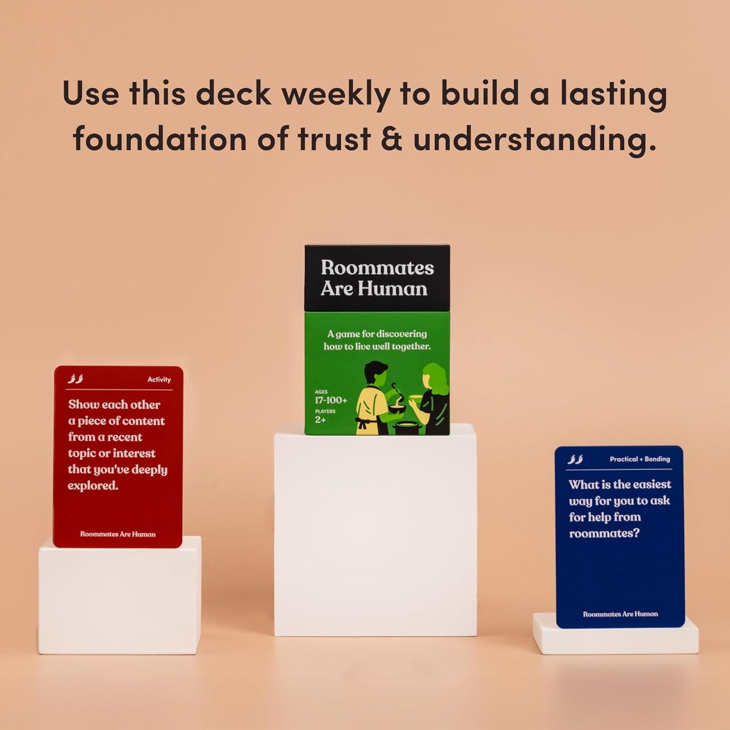 Partners are Human | 140 Conversation Cards to Help Deepen Romantic Relationships | Card Game for Bonding & Communication | Therapy for Adults