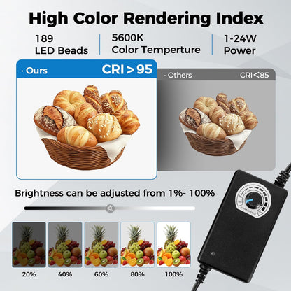 Photo Light Box, 12/16/20/24/32 Inch Photography Light Box with CRI>95 120 Light Beads. Dimmable Shooting Tent Kit with White and Warm Light. 6 Color Backdrops Photo Booth for Studio Products Display
