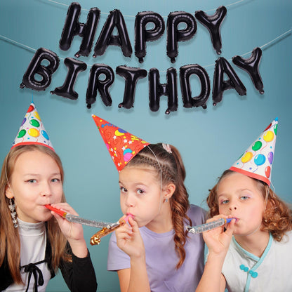 PIGETALE Happy Birthday Banner, 16 Inch Mylar Foil Letters Sign Bunting Happy Birthday Balloon Letters Balloons Reusable Ecofriendly Material for Girls Boys Kids Women Men (Hot Pink)