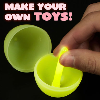 JOYIN 36 Pcs Easter Eggs with 72 Pcs Mini Glow Sticks for Kids Glow-in-The-Dark Basket Stuffers Fillers Gift, Easter Eggs Hunt Game Party Favors Classroom Decorations Supplies