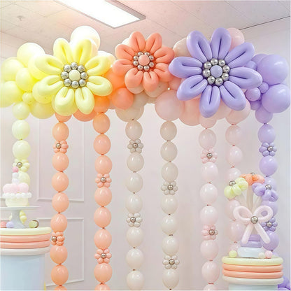 Gold Quick Link Balloons, 60PCS Linking for Balloon Wall Arch Chains, 6inch Linkable for Wedding Birthday Baby Shower Engagement Graduation Party Decorations
