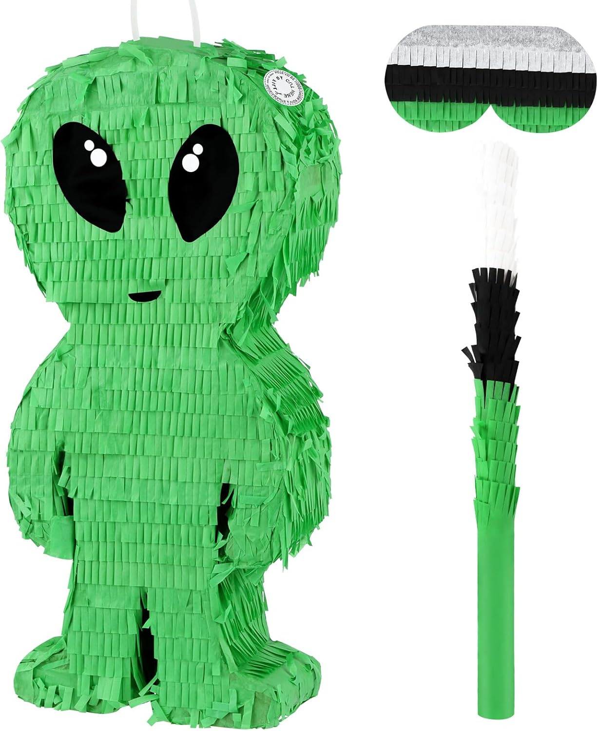 Disco Ball Pinata with Stick and Blindfold 80s 90s Theme Party Decorations Silver Mirror Disco Ball Pinata for Birthdays Weddings Roller Skating Party Supplies