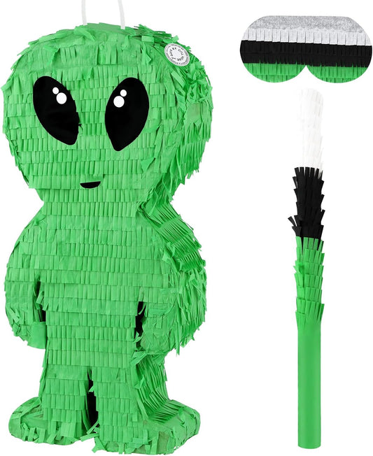 Disco Ball Pinata with Stick and Blindfold 80s 90s Theme Party Decorations Silver Mirror Disco Ball Pinata for Birthdays Weddings Roller Skating Party Supplies