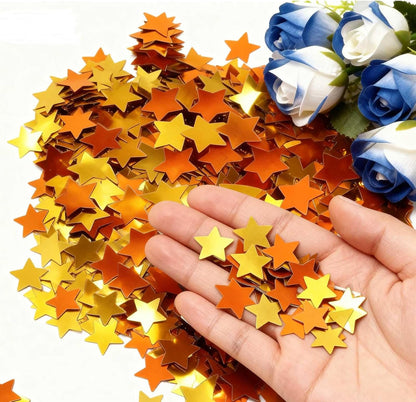 Rainbow Star Metallic Foil Confetti 8000 Pcs Shiny Star Table Confetti for Fill Balloon Wedding Graduation Party Decorations,60g of pack