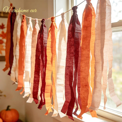NICROHOME EUR Wedding Party Decorations, 8 Rolls Moss Sage Green Pink Crepe Paper Streamers for Boho Baby Shower, Wedding, Engagement Party, Spring Party, Birthday Party Supplies, 82 ft Long