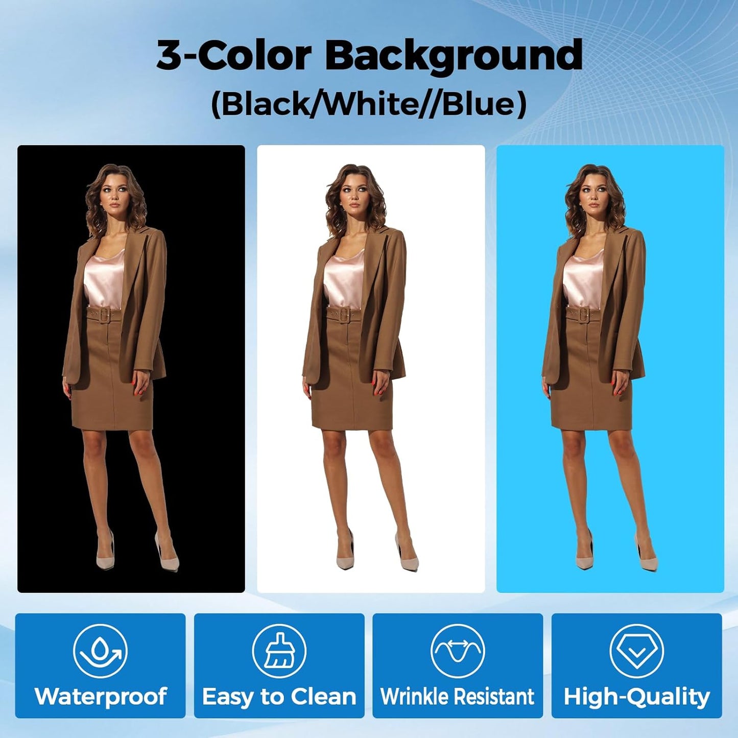 Photo Light Box, 12/16/20/24/32 Inch Photography Light Box with CRI>95 120 Light Beads. Dimmable Shooting Tent Kit with White and Warm Light. 6 Color Backdrops Photo Booth for Studio Products Display