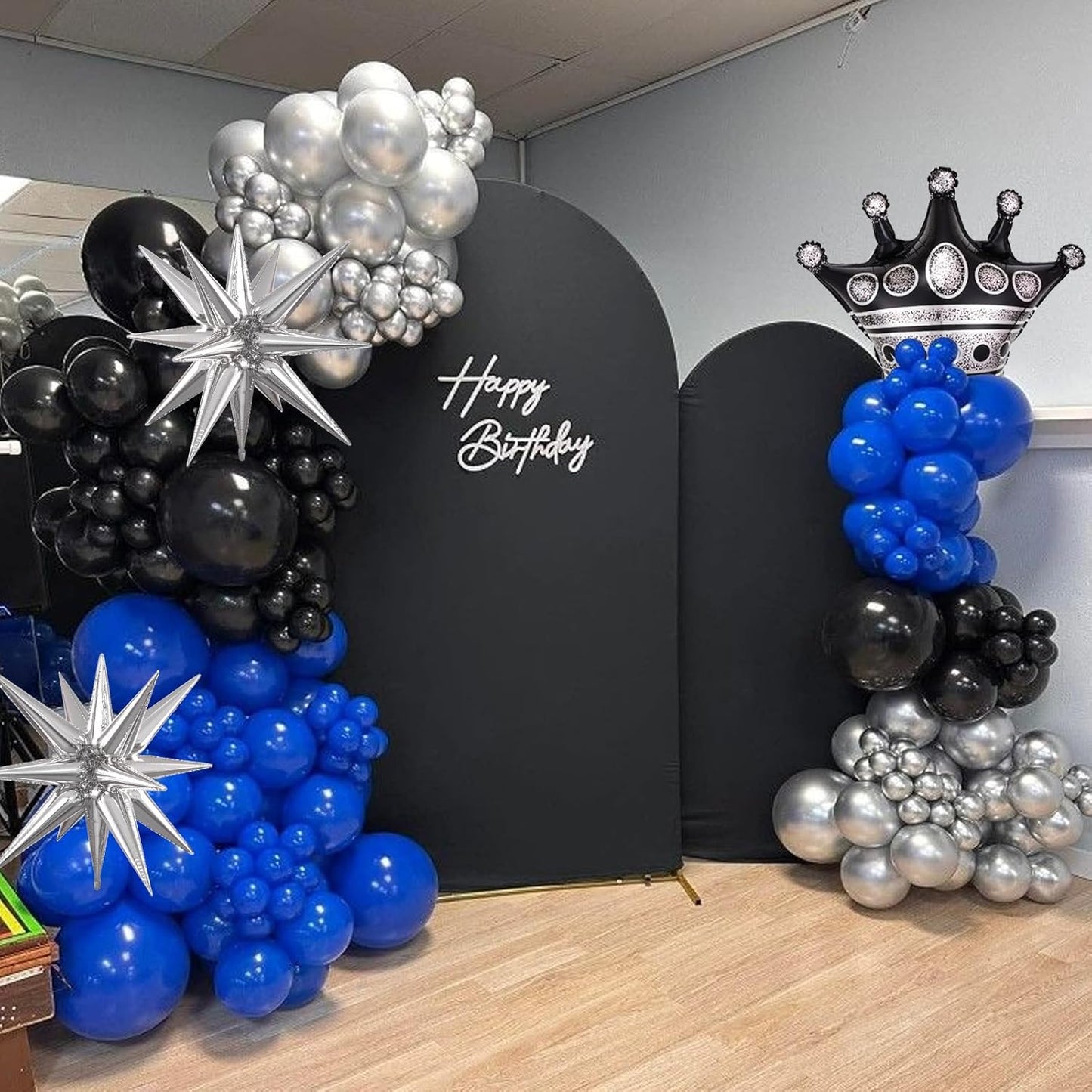Black White Bow Balloons, 50 Pcs Pearl White Dot Printed Balloons with Black Bow and Cream Heart foil Balloon for Alternative Birthday Party Baby Shower Wedding Bachelorette Party Decorations
