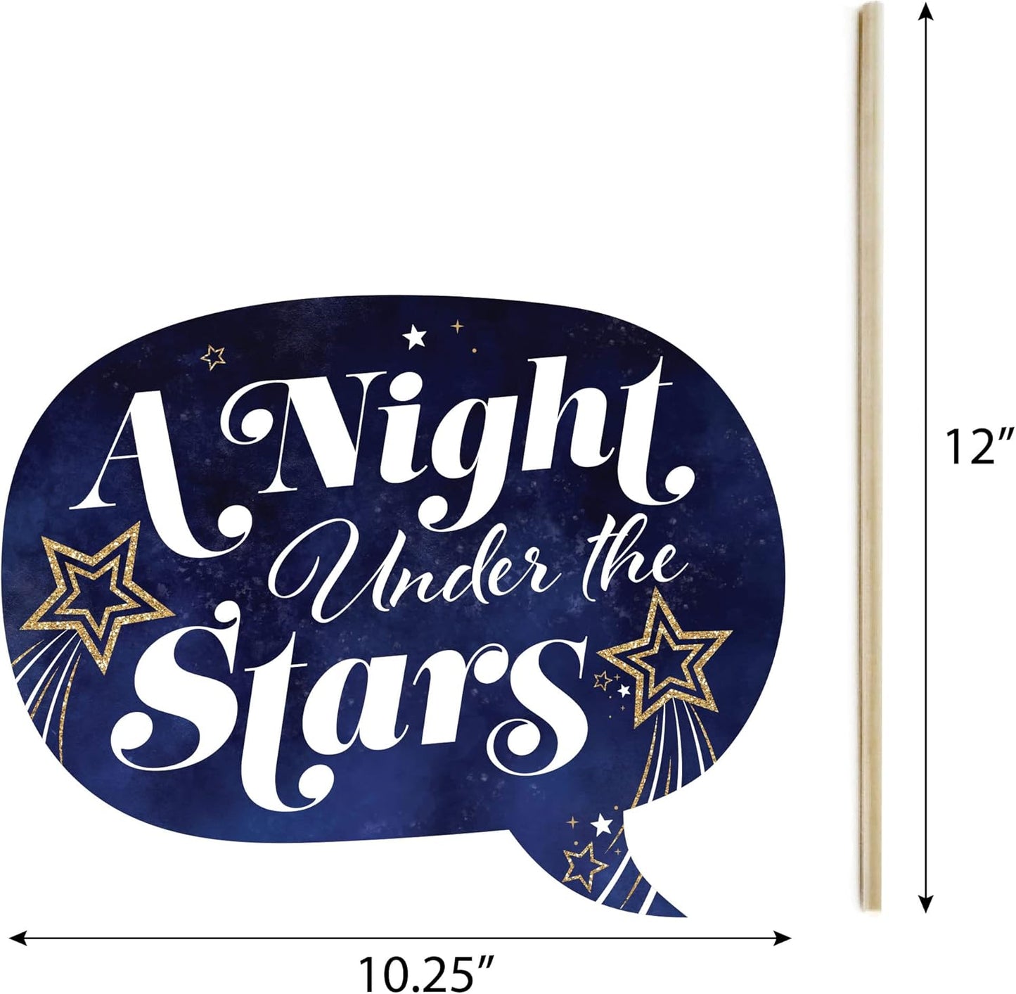 Big Dot of Happiness Prom - Photo Booth Props Kit, Dance Decorations, Photography Accessories, Party Decor- 20 Piece set