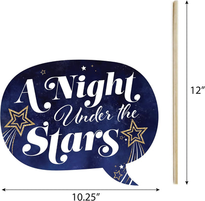 Big Dot of Happiness Prom - Photo Booth Props Kit, Dance Decorations, Photography Accessories, Party Decor- 20 Piece set
