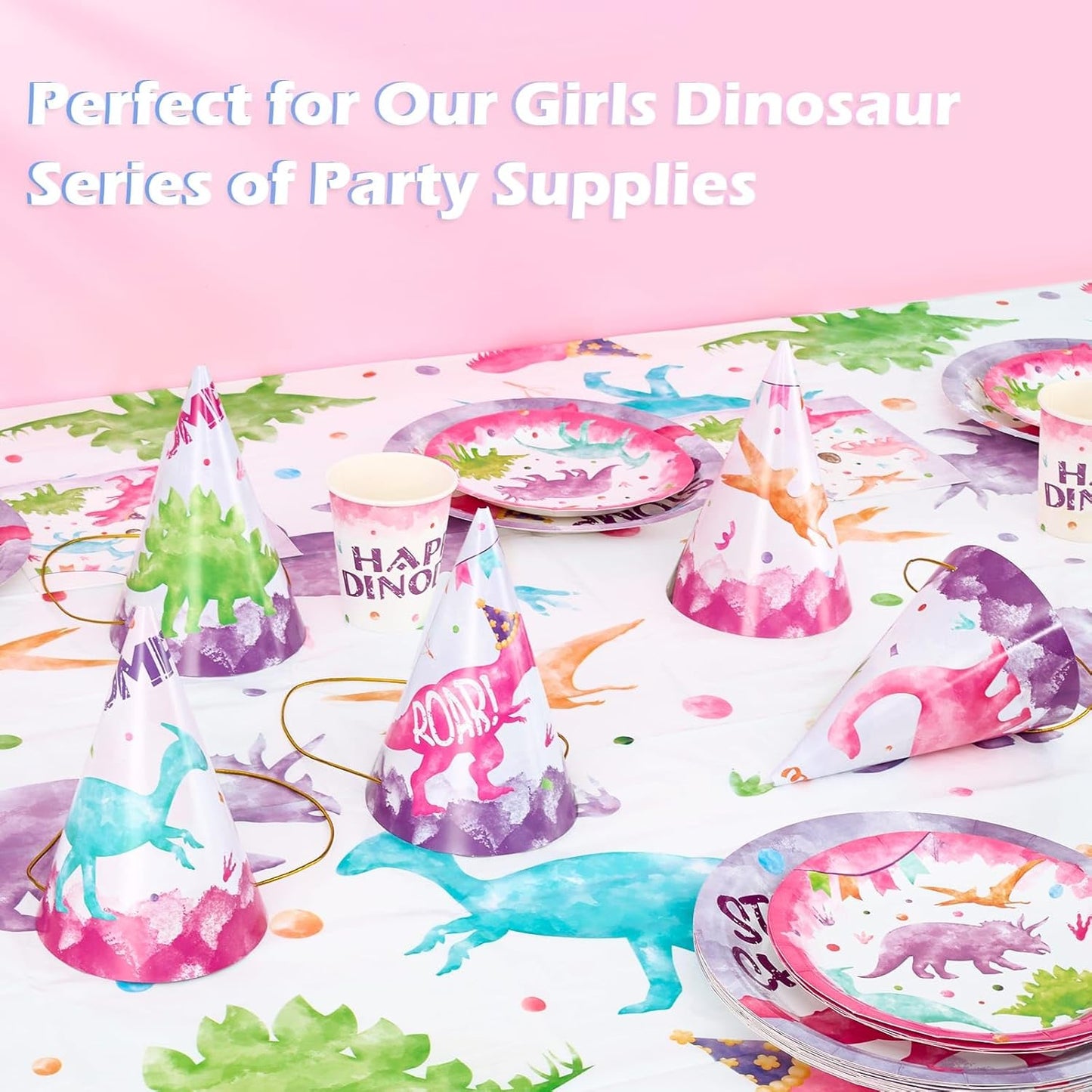 WERNNSAI Birthday Party Hats - 12 Pcs Birthday Party Supplies Cone Hat Headbands Colorful Paper Party Hats for Kids