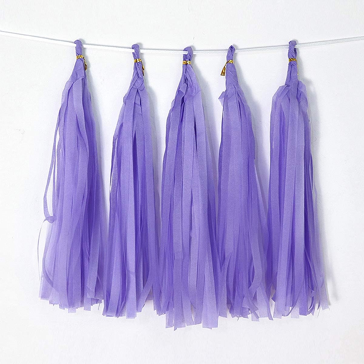 9.8in Blue Tissue Paper Tassel DIY Hanging paper decorations Party Garland Decor for Party Decorations Wedding,Festival,Baby Shower Decoration 20PCS25cm