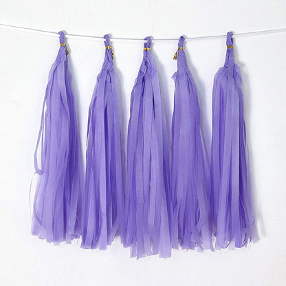 9.8in Blue Tissue Paper Tassel DIY Hanging paper decorations Party Garland Decor for Party Decorations Wedding,Festival,Baby Shower Decoration 20PCS25cm