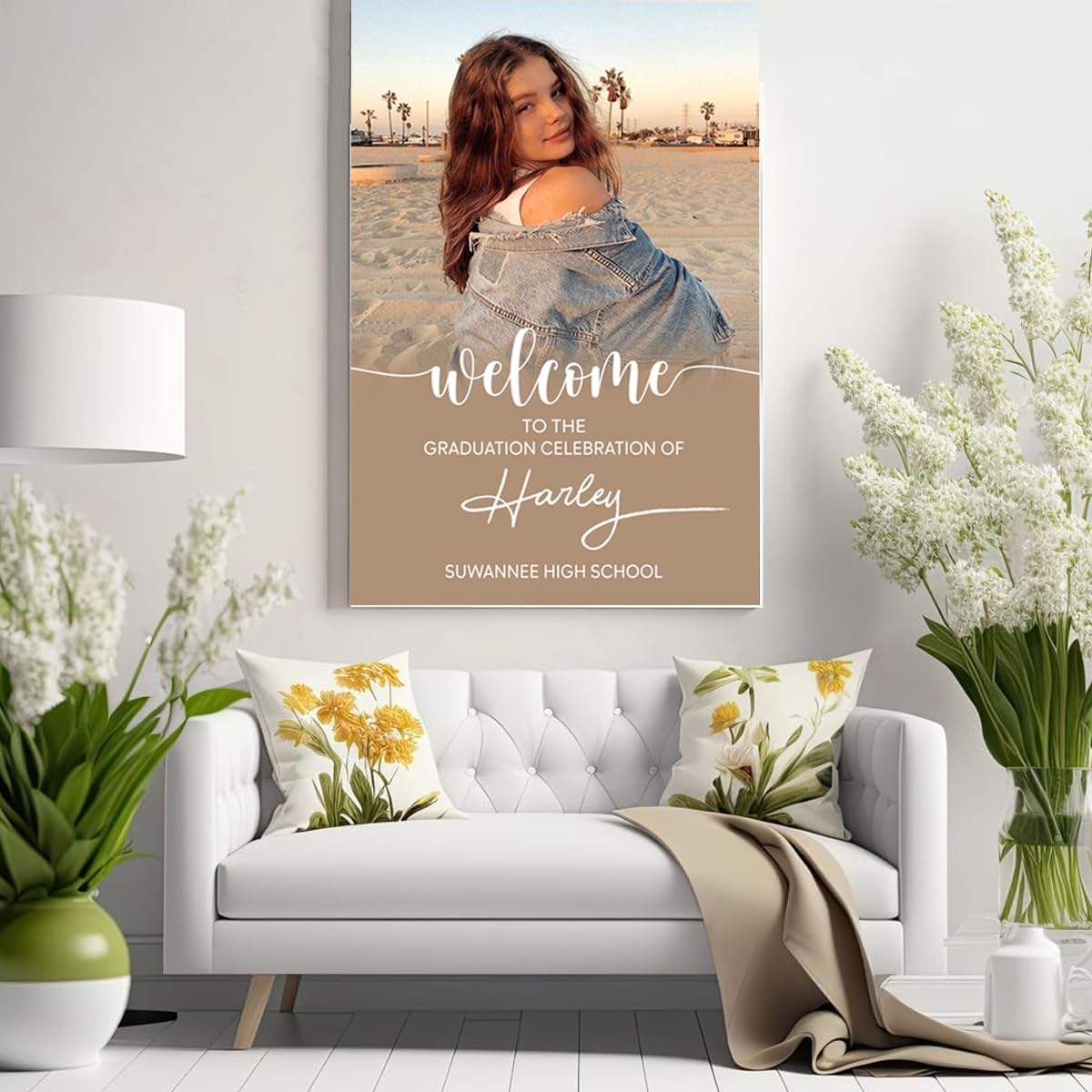 Graduation Party Welcome Sign, Photo Graduation Poster, Graduation Decorations, Grad Party Sign, Grad Welcome Sign, Graduation gift for best friend, Graduation gift for daughter, sister, brother - 1