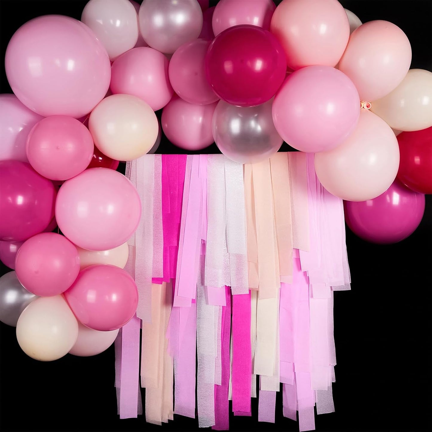 PartyWoo White Crepe Paper Streamers 10 Rolls 820 ft Pack of Pearl White Crepe Paper for Graduation Wedding Baby Shower Anniversary Gender Reveal Birthday Party Decorations (1.8 Inch x 82 Ft/Roll)