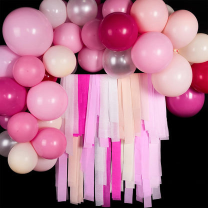 PartyWoo White Crepe Paper Streamers 10 Rolls 820 ft Pack of Pearl White Crepe Paper for Graduation Wedding Baby Shower Anniversary Gender Reveal Birthday Party Decorations (1.8 Inch x 82 Ft/Roll)