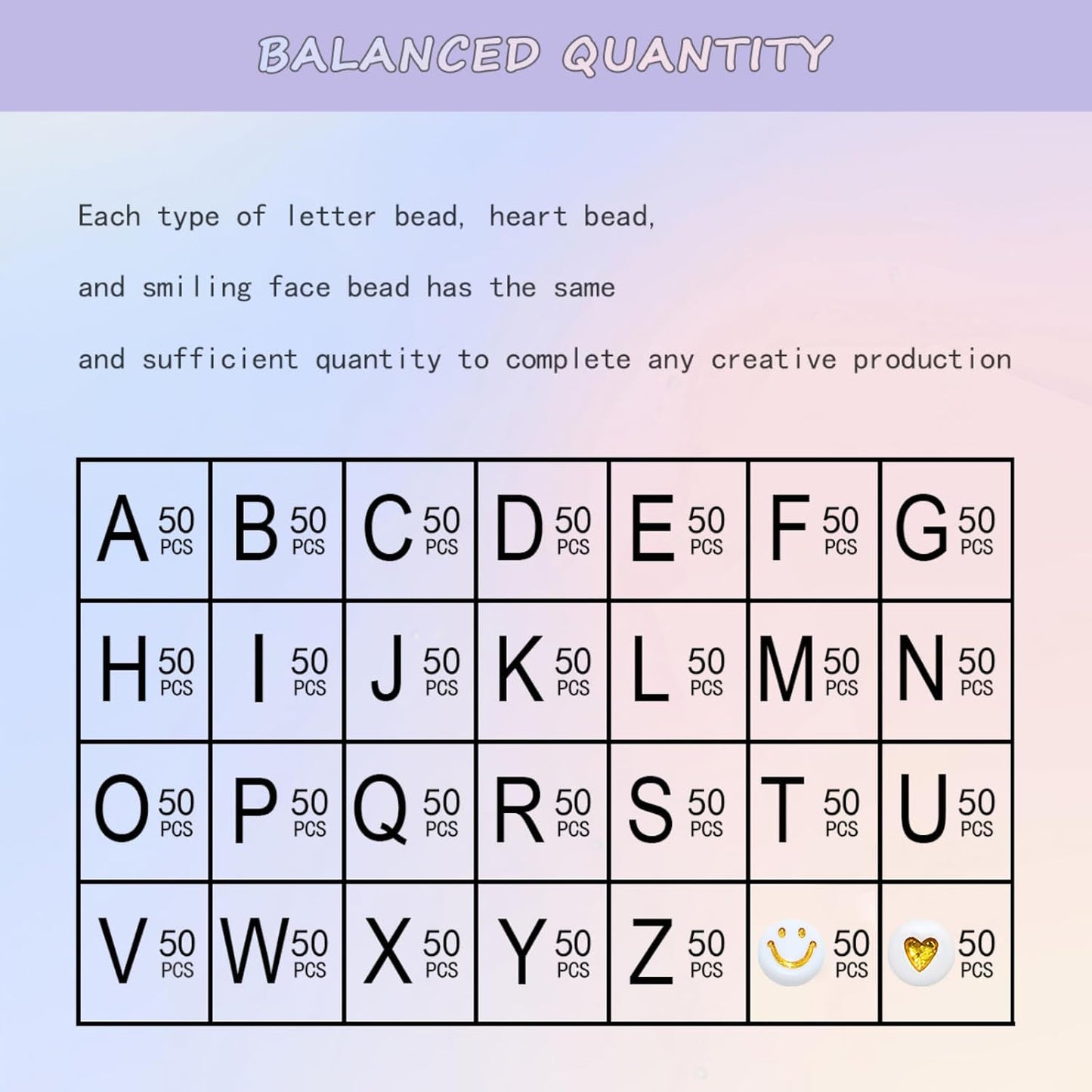 Amaney 1400pcs Glow Letter Beads, Heart Beads Whit Elastic Beading Cord,4x7mm Round Acrylic Alphabet Beads for Friend Bracelet Jewelry Making