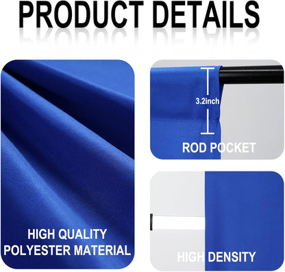 GFCC 8FTX10FT White Backdrop Background for Photography Photo Booth Backdrop for Photoshoot Background Screen Video Recording Parties Curtain