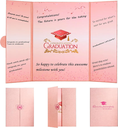 Graduation Guest Book 2026 Graduation Party Decorations Class of 2026 Graduation Sign in Book Signature Board Keepsake Grad Party Supplies College High School Graduation Gift Card Book (Blue)