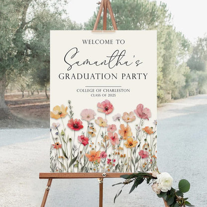 Graduation Party Welcome Sign, Photo Graduation Poster, Graduation Decorations, Grad Party Sign, Grad Welcome Sign, Graduation gift for best friend, Graduation gift for daughter, sister, brother - 1