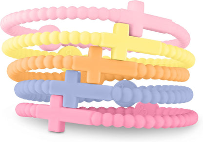 Ryan & Rose Jesus Bracelets - Cross Silicone Bracelet