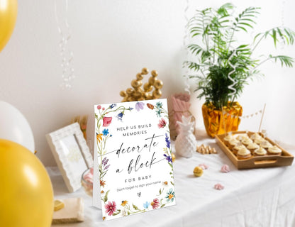Bible Guest Book Sign, Wedding Signs for Ceremony and Reception, Floral Bridal Shower Decoration, Wedding Signage with Bracket, Bridal Shower Decor, Supplies For Engagement and Anniversary Parties, 13