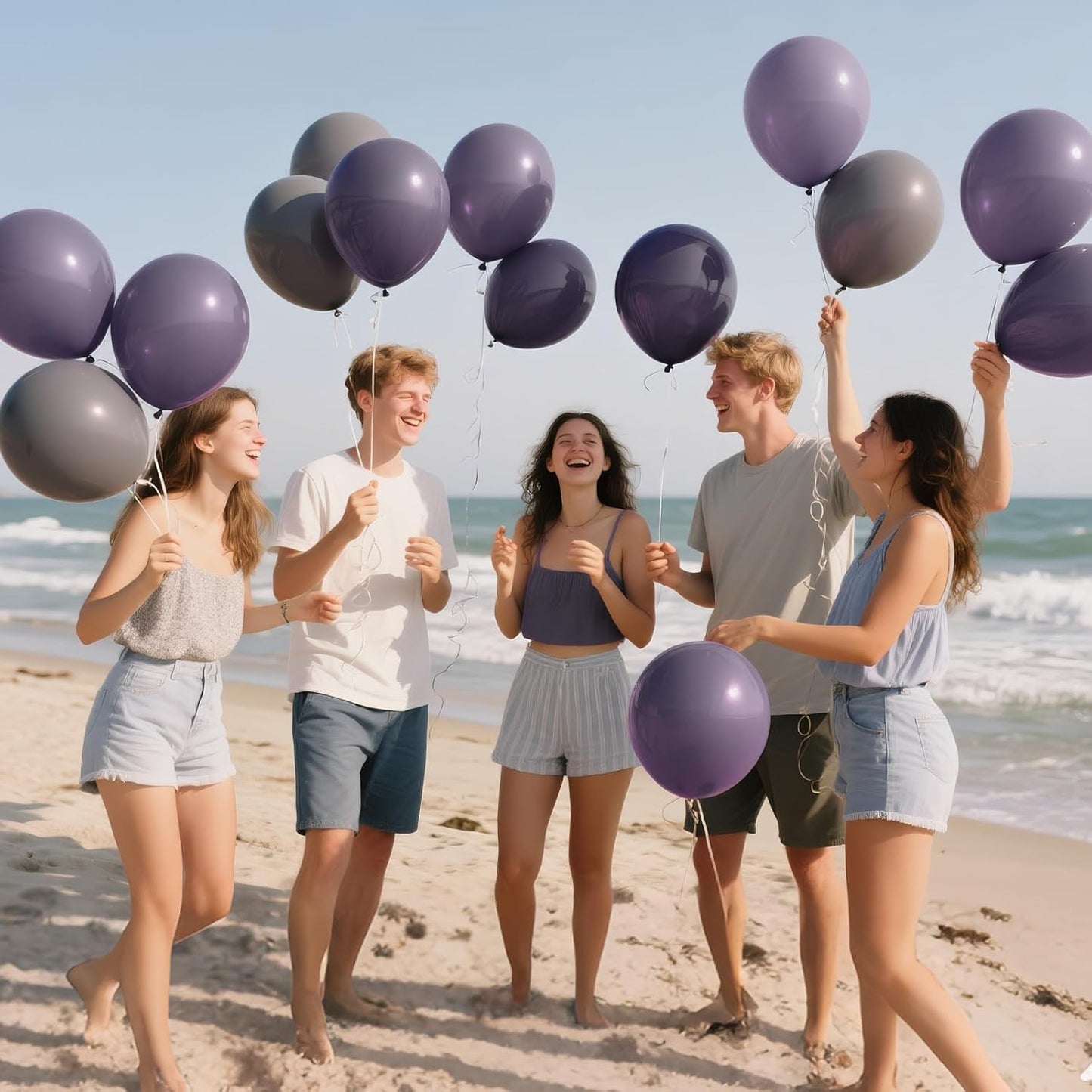 110pcs Black Balloon 12 inch, Black Latex Balloons for Birthday Party Baby Shower Wedding(with 2 Ribbons). - Colors A