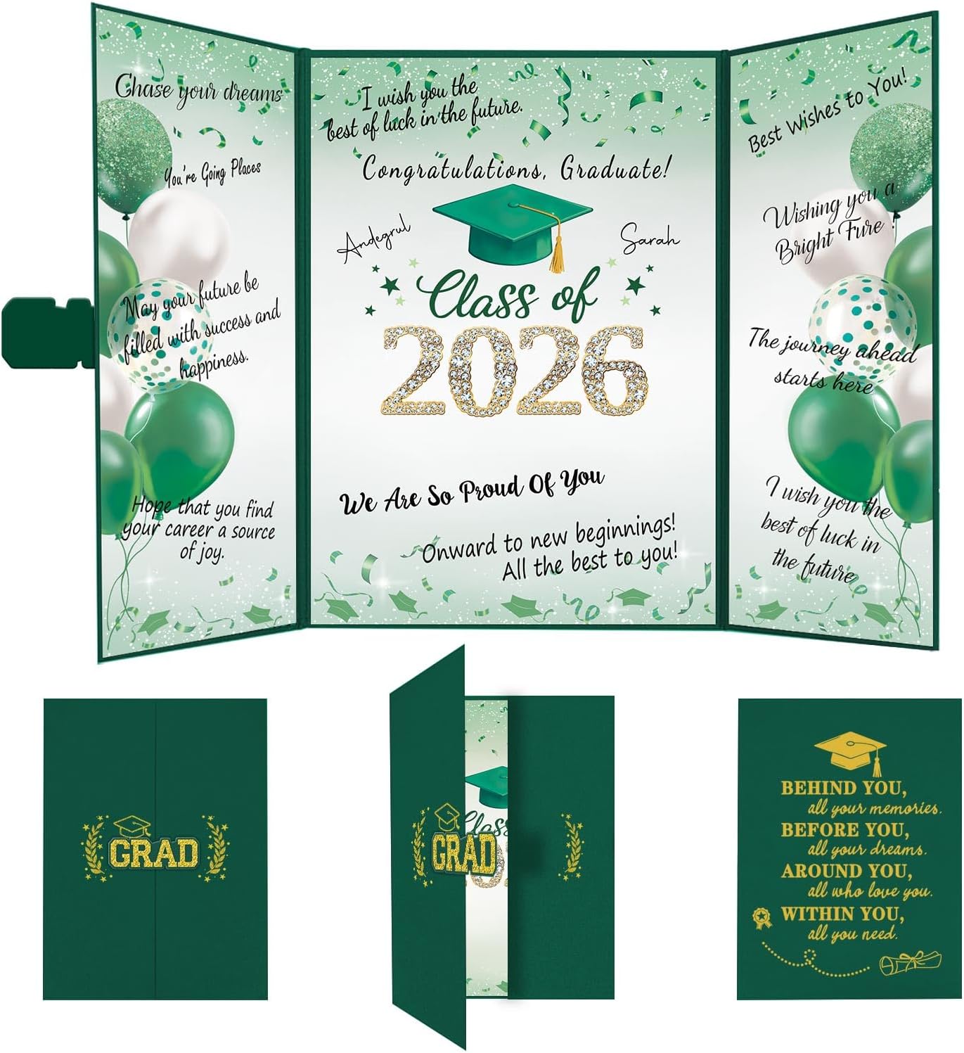 QIYANPAX Graduation Guest Book 2026, Blue and Gold Graduation Decorations Class of 2026, Graduation Signature Book, Congrats Grad Guest Book Alternative, Unique Graduation Gifts