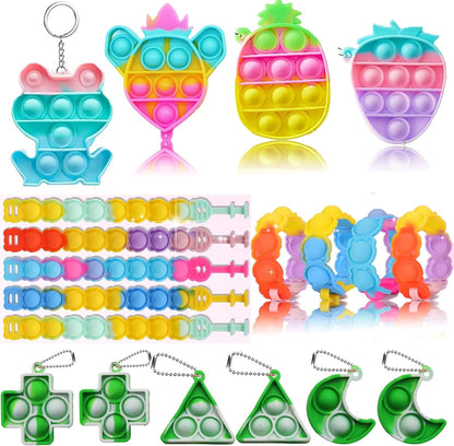Duccsko 132 Pcs Party Favors for Kids, Treasure Box Toys Classroom Prizes, Goodie Bag Stuffers, Pinata Filler, Treasure Chest, Prize Box Bulk Toys, Small Fidget Toys for Students Rewards