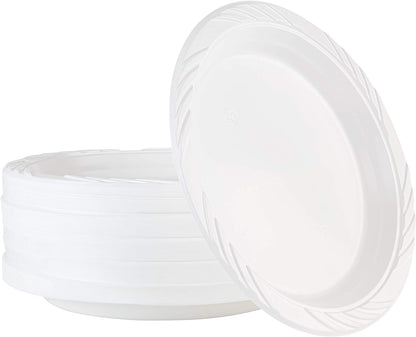 100 Count Disposable 12 ounce White Plastic Soup Bowls