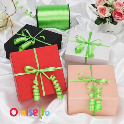 Rose Gold Curling Ribbon - 500 Yard Shiny Metallic Curling Ribbon for Gift Wrapping, Balloons, Birthdays & Parties