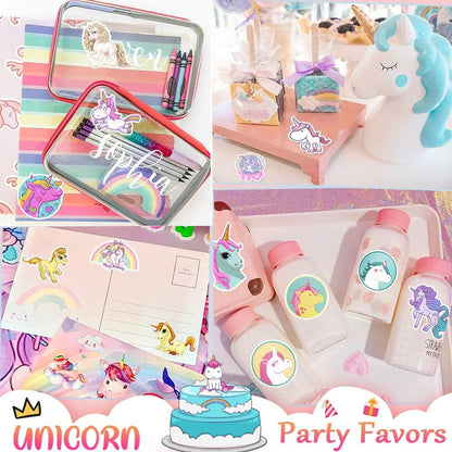 QTL Neon Stickers for Teens & Students Prizes, Waterproof Vinyl Party Favor Stickers, School Rewards, Water Bottle and Laptop, 50PCS - Colors B