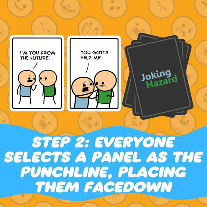 Joking Hazard by Cyanide & Happiness - 360+ Funny & Inappropriate Comic Cards, Hilarious Party Games | Includes Add-Your-Own-Words Cards