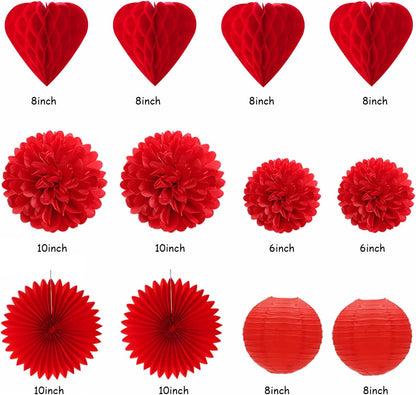 2026 Blue Class-Congratulations Prom Graduation Party-Decorations - 22pcs High School College Grad Supplies Decor,Royal Navy White Silver Tissue Pom Poms Streamers, Paper Flowers Lanterns Hugmoon