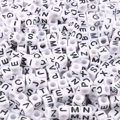 1000Pcs Glow Letter Beads Acrylic Alphabet Bead Glow in The Dark, 4x7 mm Round Beads for Friendship Bracelets and DIY Crafts