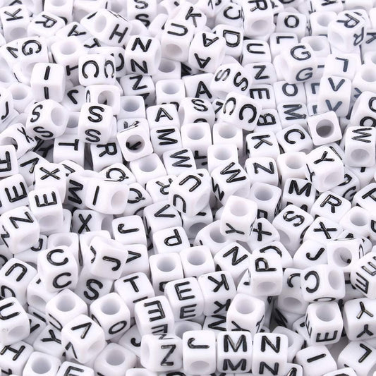 1000Pcs Glow Letter Beads Acrylic Alphabet Bead Glow in The Dark, 4x7 mm Round Beads for Friendship Bracelets and DIY Crafts